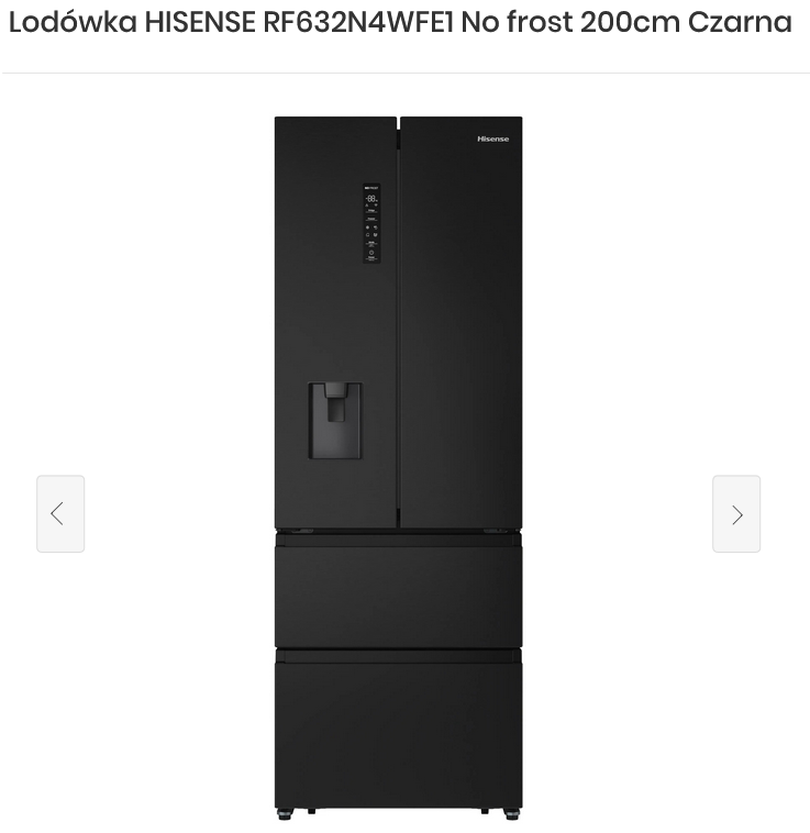 LODÓWKA HISENSE RF632N4WFE1